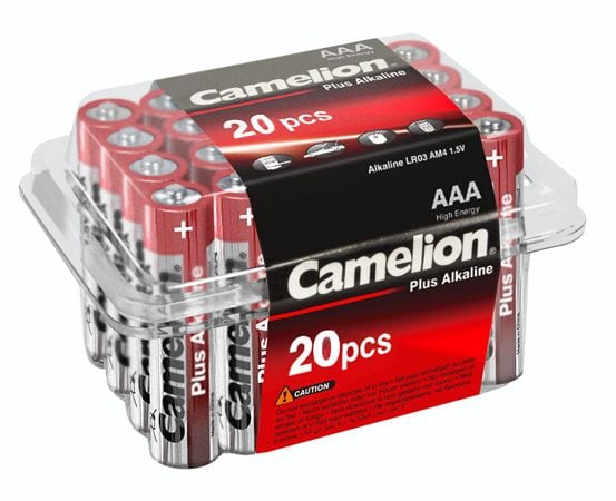 Boite de 20 piles Plus alcaline LR03 AAA Camelion
