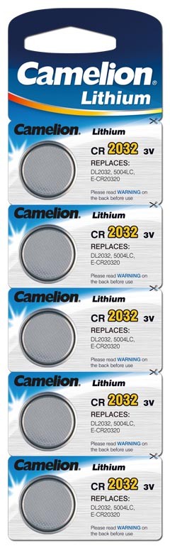 Blister 5 piles CR-1632 3V Lithium Camelion
