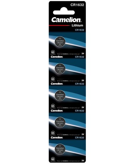 Camelion Blister de 5 piles bouton plate CR-1620 3V Lithium